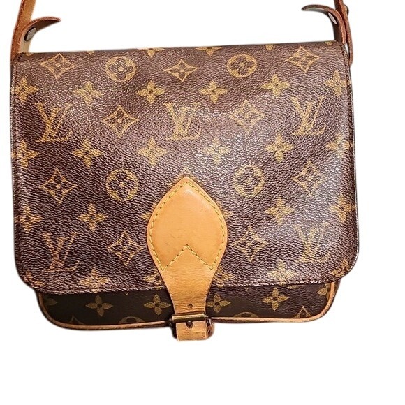Vintage Louis Vuitton Monogram Canvas Cartouchire Bag Crossbody Shoulder Purse - Picture 1 of 13